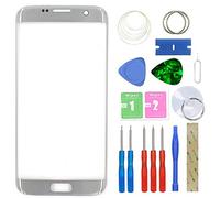 MovTEK Ecran Tactile Vitre Avant Kit de Remplacement pour Samsung Galaxy S7 Edge SM-G935F G935FD 5.5" avec Trousse à Outils - Argent