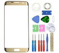 MovTEK Ecran Tactile Vitre Avant Kit de Remplacement pour Samsung Galaxy S7 Edge SM-G935F G935FD 5.5" avec Trousse à Outils - Or