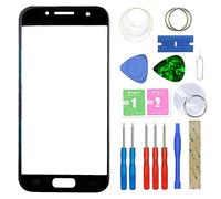 MovTEK Ecran Tactile Vitre Avant Remplacement pour Samsung Galaxy A3 2017 A320 SM-A320F Lentille Extérieur Verre Noir