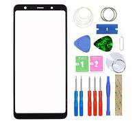 MovTEK Kit de Remplacement de Ecran Tactile Vitre Avant d'origine pour Samsung Galaxy A7 A750F 2018 Lentille Extérieur Verre avec l'outil de séparation Noir