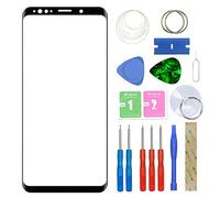 MovTEK Kit de Remplacement de Ecran Tactile Vitre Avant d'origine pour Samsung Galaxy S8 Plus S8+ G955F Lentille Extérieur Verre avec l'outil de séparation Noir