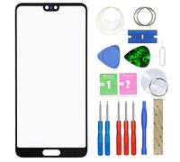 MovTEK Kit de Remplacement de Ecran Tactile Vitre Avant pour Huawei P20 Lentille Extérieur Verre avec l'outil de séparation Noir