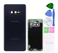 MovTEK Vitre Arrière Cache Batterie de Remplacement Origine pour Samsung Galaxy S10e G970F Couvercle Batterie avec lentille de caméra (Noir Prisme)