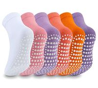 Mowenti Chaussette Antiderapante Bebe Enfant 1-3 Ans Chaussettes Antidérapantes Bébé Fille Garcon Hiver Lot de 6 Coton Socquettes Hautes Couleur_2