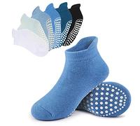 Mowenti Chaussette Antiderapante Bebe Enfant 1-3 Ans Chaussettes Antidérapantes Bébé Fille Garcon Lot de 6 Coton Socquettes Courtes Hiver Couleur_3