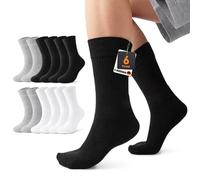 Mowenti Lot de 6 paires de chaussettes de tennis en coton pour homme et femme - Chaussettes de sport - Chaussettes de course respirantes, 2 noires, 2 blanches, 2 grises, 35-38