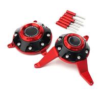 MOWOK Accessoires de Moto pour Kawasaki Z900 Z 900 SE 2017-2021 2022 2023 2024 Couvercles de Moteur Protecteurs Housses de Protection de Stator Carter Curseur Anti-Chute (Rouge)