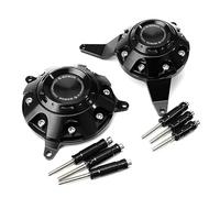 MOWOK Accessoires de Moto pour Kawasaki Z900 Z 900 SE 2017-2021 2022 2023 2024 Couvercles de Moteur Protecteurs Housses de Protection de Stator Carter Curseur Anti-Chute (Noir)
