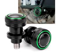 MOWOK M10 X 1.25 Béquille Moto Accessoires pour Kawasaki VN650 Z750 Z750S Z750R Z1000 Ninja 250 300 ZX6R ZX10R ZX12R ZX14R Versys650 2003-2014 Supports pour Bras oscillant arrière (Vert)