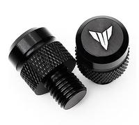 MOWOK Paire de 2 M10 x 1,25 chevilles de rétroviseur moto accessoires pour Yamaha MT 07 09 10 MT07 MT09 SP MT10 FZ09 FZ07 MT25 MT-07 MT-09 MT-10 Bouchon de trou de miroir (Noir)