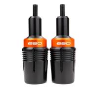 MOWOK Tampons de protection anti-chute moto accessoires pour Kawasaki Ninja 650 Z650 Z650RS 2017-2024 2023 Z650 RS Z 650 2025 Protections du cadre (orange)