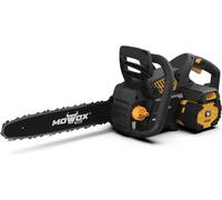 Mowox® ECS 4062 Li Tronçonneuse à chaîne sans fil avec système de serrage sans outil pour tronçonneuse, longueur de coupe 40 cm, vitesse de chaîne 20 m/s, vitesse de rotation à vide 10 500 tr/min
