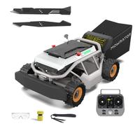 Mowrator S1 4WD18Ah Grip Pneu 50° (119%) Tondeuse à gazon télécommandée 53 | Entretien des pendants raides, paillage fin, couteau de paillage inclus, hauteur de coupe 3,8 à 10,9 cm, jusqu'à 4 500 m²