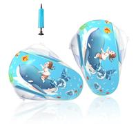 Mowtential 2025 NOU Brassard Piscine Enfant,3 Valves Sécurité Indépendantes,1-14 Ans Gonflable Rond Aide à Natation,Brassard Bebe 1 an Dessus Aide à la Flottabilité,Garçon Fille Motif Océanique(Bleu)