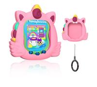 MOWYEOK Coque de protection en silicone pour Tamagotchi Uni (2023), coque de protection résistante aux chocs avec motif de dessin animé pour Tamagotchi Uni Accessoire de console de jeu avec boucles