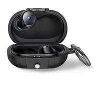 MOWYEOK Coque en silicone compatible avec Anker Soundcore Space A40, portable et coque en silicone résistante aux chocs, avant LED visible, pour Anker Soundcore Space A40 Accessoires de boîtier avec