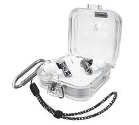 MOWYEOK Étui de protection en TPU transparent pour écouteurs Nothing Ear 2, compatible avec Nothing Ear 2, avec dragonne et porte-clés - Transparent