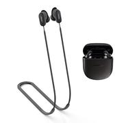 MOWYEOK Sangle anti-perte pour casque Bose QuietComfort Earbuds II, cordon en silicone souple, sportif - Noir