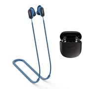 MOWYEOK Sangle anti-perte pour casque, compatible avec les écouteurs Bose QuietComfort Earbuds II, cordon en silicone souple, convient pour les sports de plein air, la course, le fitness - Bleu