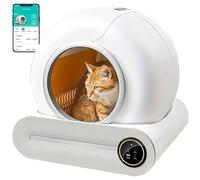 MOXAC Bac à LitièRe Intelligent/Toilettes Automatique Extra Large pour Chat, Bac à LitièRe Autonettoyant avec DéSodorisant Et Tapis De LitièRe
