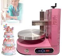 MOXAC GâTeau d'anniversaire Automatique CrèMe RevêTement Lisse DéCoration Machine 4-12 Pouces GâTeaux CrèMe Au Beurre Machine à éTaler GâTeau Pain CrèMe Confiture éPandeur,Pink
