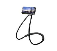 Moxamo Gooseneck Support Réglable, Universel Support Telephone Portable Cou Paresseux 360° Porte Telephone Bureau avec Flexible Bras Long Multifonction Support Smartphone (Noir)