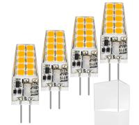 Moxeupon Ampoules à à deux broches,ampoule à à deux broches 12 V,4 pièces de lumière de base à deux broches non variable, lumière du jour | Ampoule halogène G4 40W, ampoule halogène non