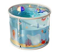Moxeupon Baignoire Pliable - Bain Immersion - Grande Baignoire Pliable Pour Et Adultes - Idéale Pour Voyage, Extérieur, Douche Chaude Et Froide