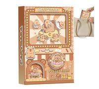 Moxeupon Bloc-notes Capybara mignon anti-stress avec fonction mémo - Jouet pour soulager le stress - Pour l'école, le bureau, la papeterie - Idée cadeau pour tous les jours, les voyages, les élèves