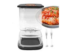 Moxeupon Bocaux À Cornichons | Récipient de Stockage Fermentation avec Passoire,Bocal Hermétique pour Condiments et | pour Cuisine, Farine, Sucre, Café, Légumes et Confiseries