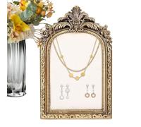 Moxeupon Cadre d'affichage vintage pour bijoux, plateau à bijoux vintage, présentoir à bijoux en résine de style baroque avec dos en velours, fait à la main, organisateur pour la Saint-Valentin, les