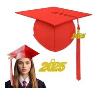 Moxeupon Casquette de graduation pour adulte - Casques réglables et respirants pour célibataire - Avec - Accessoires photo de vêtements - Souvenirs de baccalauréat pour photographier, Halloween