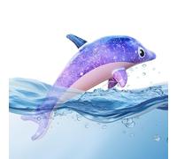 Moxeupon Dauphin Gonflable | Jouet de Piscine Animaux Marins - Jouets extérieurs pour Plage,pour garçons Filles préscolaires Vacances fêtes centres de villégiature Parcs Camping arrière-Cours Lacs