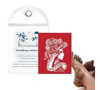 Moxeupon Détachant de Sable pour enlever Le Sable - Sac d'élimination du Sable - Vacances d'été à la mer - Accessoire de Nettoyage avec ingrédients naturels - Adapté aux récifs pour Femmes et
