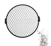 Moxeupon Grille de Phare de Moto - Protecteur de Phare de Moto - Protection de Phare Ronde, Couvercle de Grille de Phare de Moto pour phares LED de Moto de 6,5 Pouces