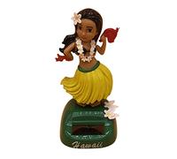 Moxeupon Hawaienne Voiture Figurines De Danse Solaires, Figurine Solaire Dansante, Figurines Oscillantes Hawaii Girl Car Decor, Figurines De Poupées Miniatures Hawaii Girl