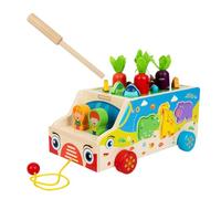 Moxeupon Jeux de motricité fine, récolte de carottes, jeu de tri de formes pour la promotion de la petite enfance, jouet éducatif pour le développement avec activités pour l'apprentissage précoce des