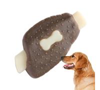 Moxeupon Jouet à Mâcher pour Chien - Os en Nylon Jouets Résistants pour Chiens Mâcheurs Aggressifs,Os en Bœuf Véritable Résistant aux Morsures pour Nettoyage des Dents, Fournitures pour Animaux