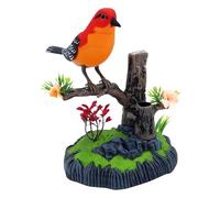 Moxeupon Oiseau Électronique Simulé - Porte-Stylo Chanteur Décoration Maison | Oiseau Animal de Compagnie Mobile pour Bureau École Anniversaire Salon Chambre Cuisine Décoration de Noël