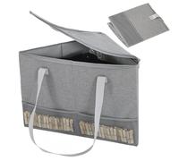 Moxeupon Organisateur de Cintres pour Vêtements - Conteneur Triangulaire pour Vêtements | Bac Rigide Pliable Multi-Fonction pour Placard Salle de Bain Chambre à Coucher Voyage Maison Étudiant