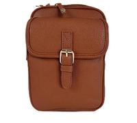 Moxeupon Petit sac à bandoulière | Design de sécurité antivol - Avec compartiment pour cartes intégré, sangle réglable vintage, en cuir, grande capacité pour les affaires en plein air, marron, Voir