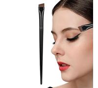 Moxeupon Pinceau à sourcils - Pinceau à sourcils - Pinceau eyeliner fin - Pinceau eyeliner plat pour une application précise du maquillage - Angle fin ultra fin et plat