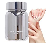 Moxeupon Press On Dissolvant de colle à ongles à action rapide - Gel doux pour la peau avec éponge d'aspiration intégrée - Pour les amateurs de ongles, les visites de salon et la maison