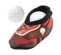 Moxeupon Sac de rangement en forme de chaussure de golf pour 2 balles et 2 pegs de thé - Pour le golf, les voyages, l'entraînement, les jeux d'exercices et le fitness en plein air