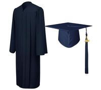 Moxeupon Toge Diplome Universitaire 2024, Unisexes Tenue Diplome Lycée Bechalor, Le Clergé Robes Les Femmes pour Les Costumes Robe Juge D'église