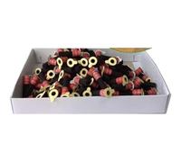 Moxibustion Moxa Stick, Moxibustion 180 pièces Mini auto-adhésif chinois thérapie Massage chauffage Acupuncture Tube(Slight Smoke Brown)