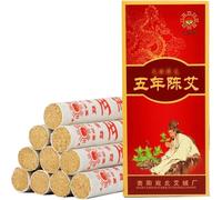 Moxibustion Moxa Stick, Moxibustion Cinq Ans - Bâtonnets de Naturels Bâton sans Fumée Armoise Sauvage