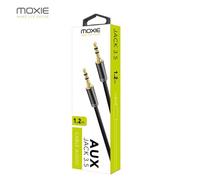 Moxie Câble Audio Stéréo Jack 3.5mm vers Jack 3.5mm, longueur 1.2 mètre - Noir