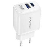 Chargeur Mural Ports USB et USB C Power Delivery 20W Charge Rapide Blanc