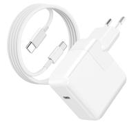 Moxie Chargeur Secteur USB C pour MacBook Charge Rapide 30W Câble 1.7m Blanc
